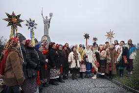 Carollers in Kyiv